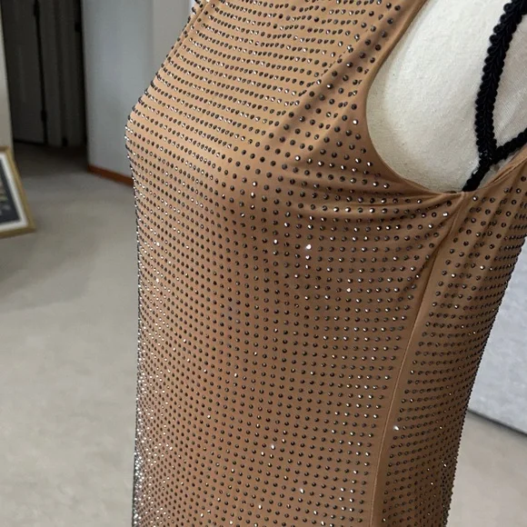 White House Black Market Bronze Mini Dress - Picture 4 of 12